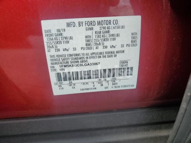 Photo 3 of 2020 FORD EXPLORER ST (VIN 1FM5K8GC0LGA33067)