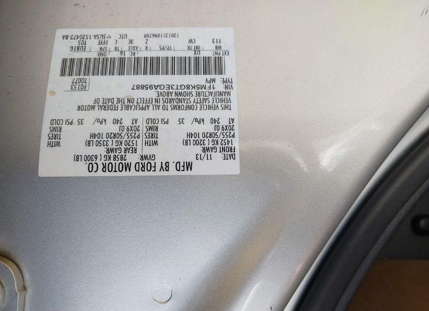 Photo 9 of 2014 Ford Explorer SPORT (VIN 1FM5K8GT3EGA95887)