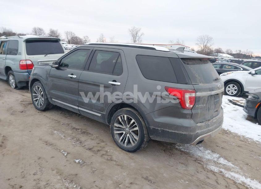 Photo 3 of 2017 Ford Explorer PLATINUM (VIN 1FM5K8HT6HGA46203)