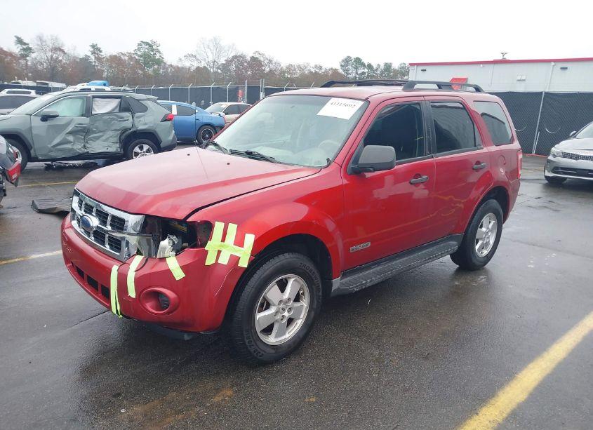 Photo 2 of 2008 Ford Escape XLS/XLS MANUAL (VIN 1FMCU02Z78KA17421)