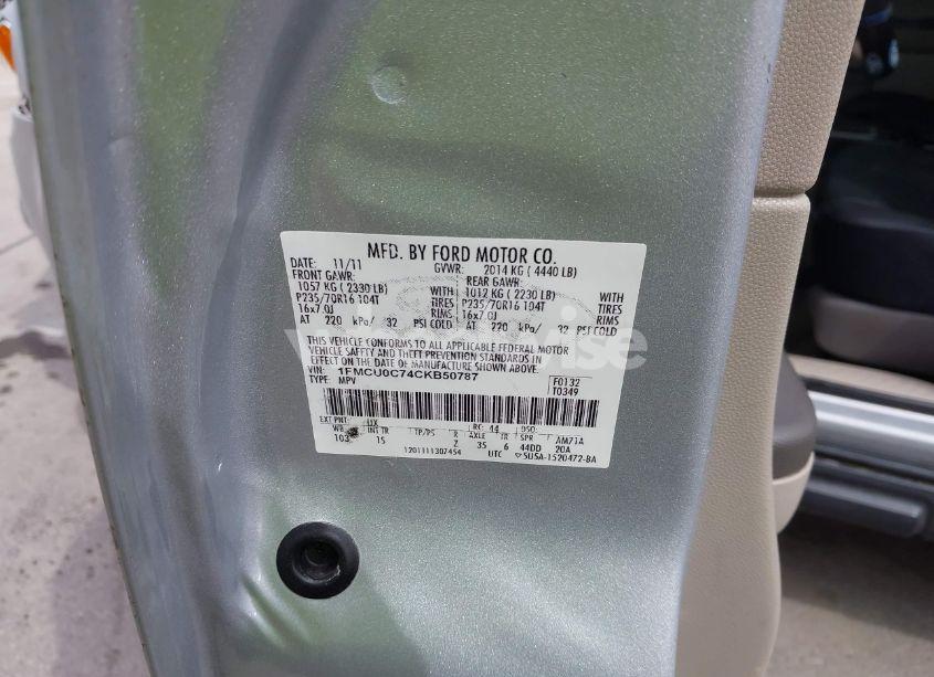 Photo 9 of 2012 Ford Escape XLS (VIN 1FMCU0C74CKB50787)