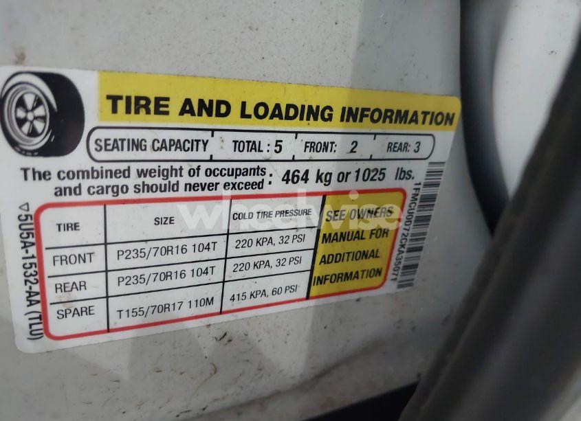 Photo 9 of 2012 Ford Escape XLT (VIN 1FMCU0D72CKA35071)