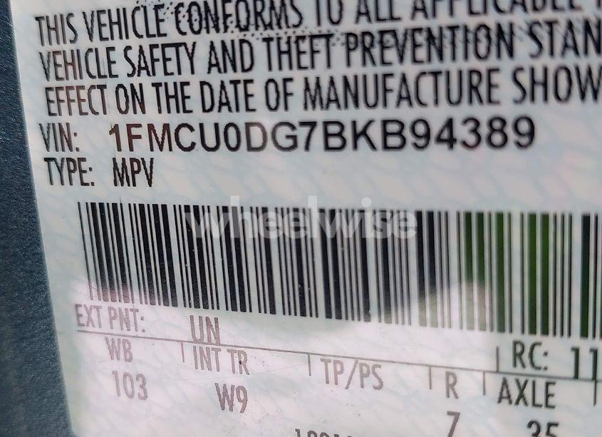 Photo 9 of 2011 Ford Escape XLT (VIN 1FMCU0DG7BKB94389)