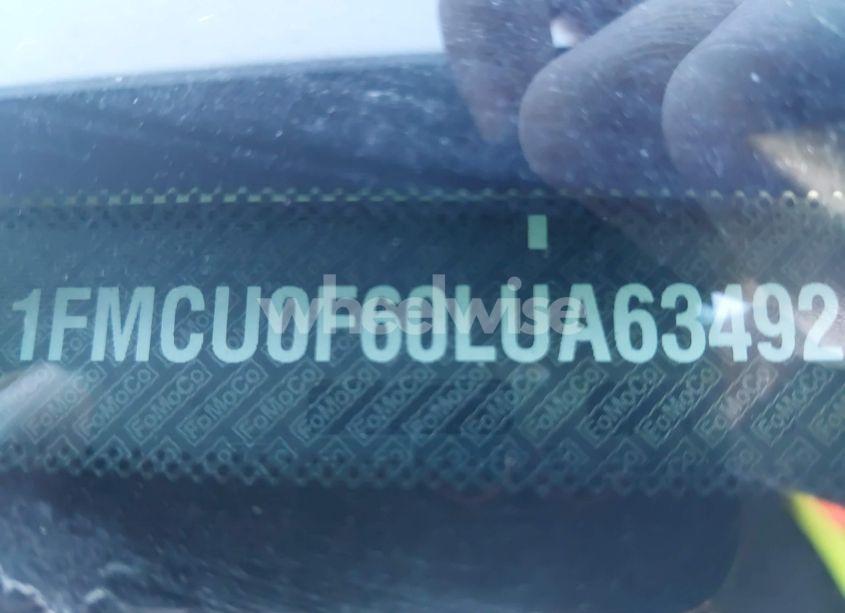 Photo 9 of 2020 Ford Escape S (VIN 1FMCU0F60LUA63492)