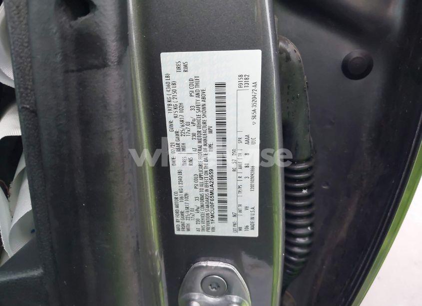 Photo 9 of 2021 Ford Escape S (VIN 1FMCU0F65MUA25659)