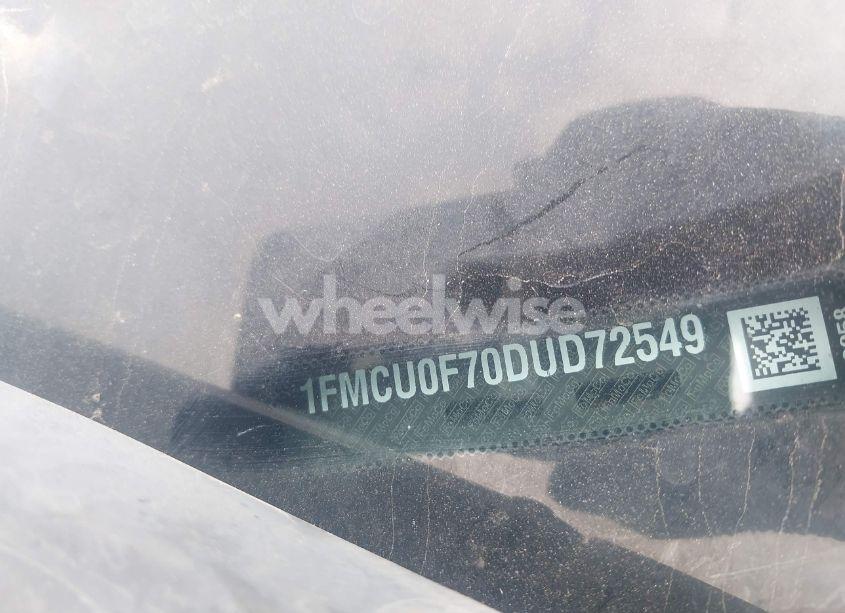 Photo 9 of 2013 Ford Escape S (VIN 1FMCU0F70DUD72549)