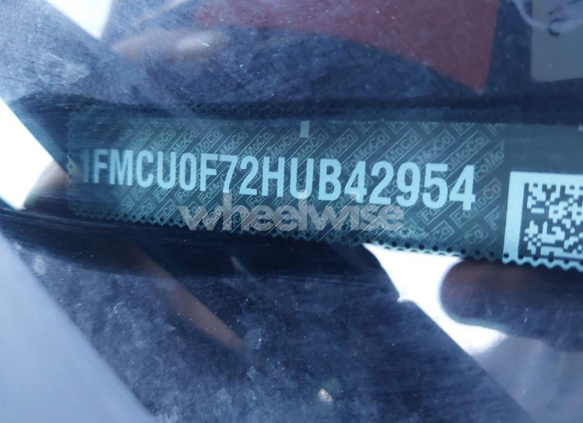 Photo 9 of 2017 Ford Escape S (VIN 1FMCU0F72HUB42954)