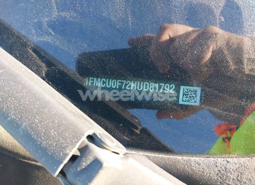 Photo 9 of 2017 Ford Escape S (VIN 1FMCU0F72HUD81792)