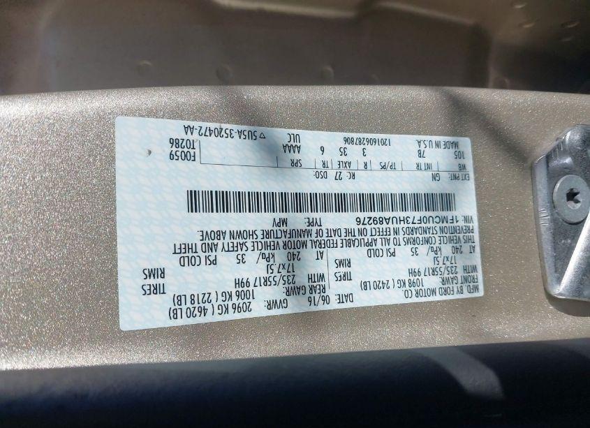 Photo 9 of 2017 Ford Escape S (VIN 1FMCU0F73HUA89276)