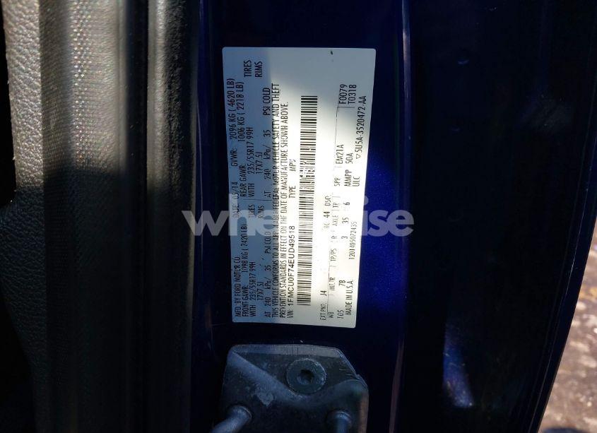 Photo 9 of 2014 Ford Escape S (VIN 1FMCU0F74EUD49518)