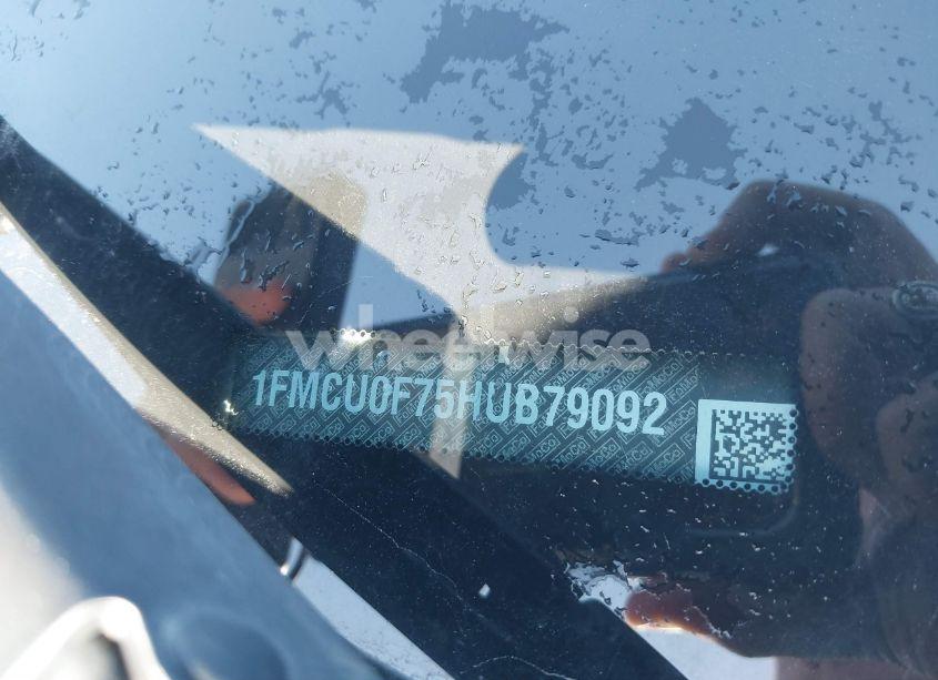 Photo 9 of 2017 Ford Escape S (VIN 1FMCU0F75HUB79092)