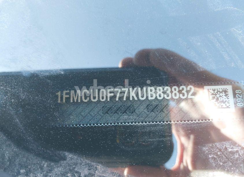 Photo 9 of 2019 Ford Escape S (VIN 1FMCU0F77KUB83832)