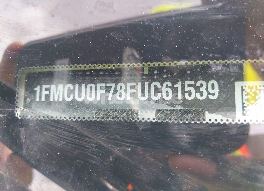 Photo 9 of 2015 Ford Escape S (VIN 1FMCU0F78FUC61539)