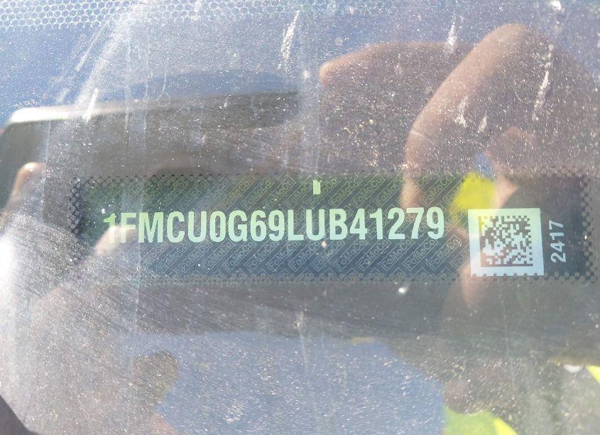 Photo 9 of 2020 Ford Escape SE (VIN 1FMCU0G69LUB41279)