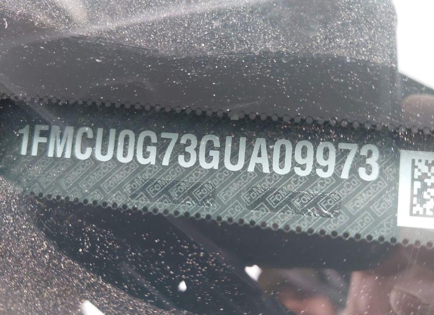 Photo 9 of 2016 Ford Escape SE (VIN 1FMCU0G73GUA09973)