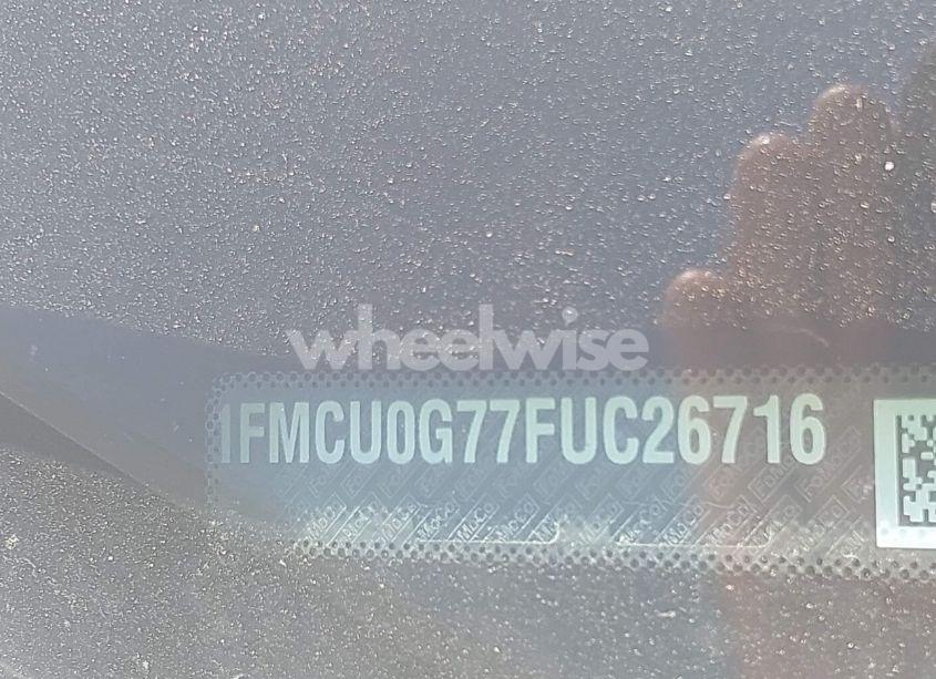 Photo 9 of 2015 Ford Escape SE (VIN 1FMCU0G77FUC26716)