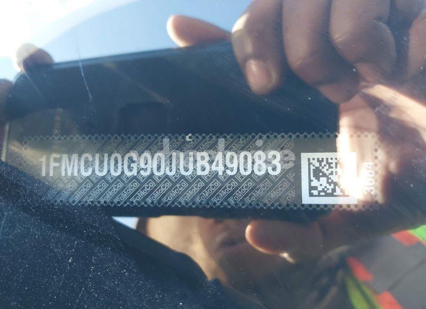 Photo 9 of 2018 Ford Escape SE (VIN 1FMCU0G90JUB49083)