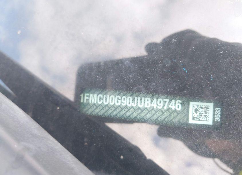 Photo 9 of 2018 Ford Escape SE (VIN 1FMCU0G90JUB49746)