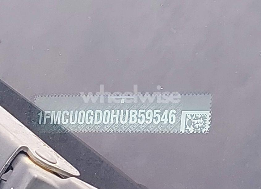 Photo 9 of 2017 Ford Escape SE (VIN 1FMCU0GD0HUB59546)