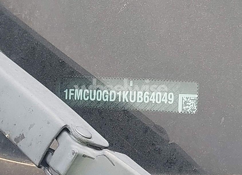 Photo 9 of 2019 Ford Escape SE (VIN 1FMCU0GD1KUB64049)