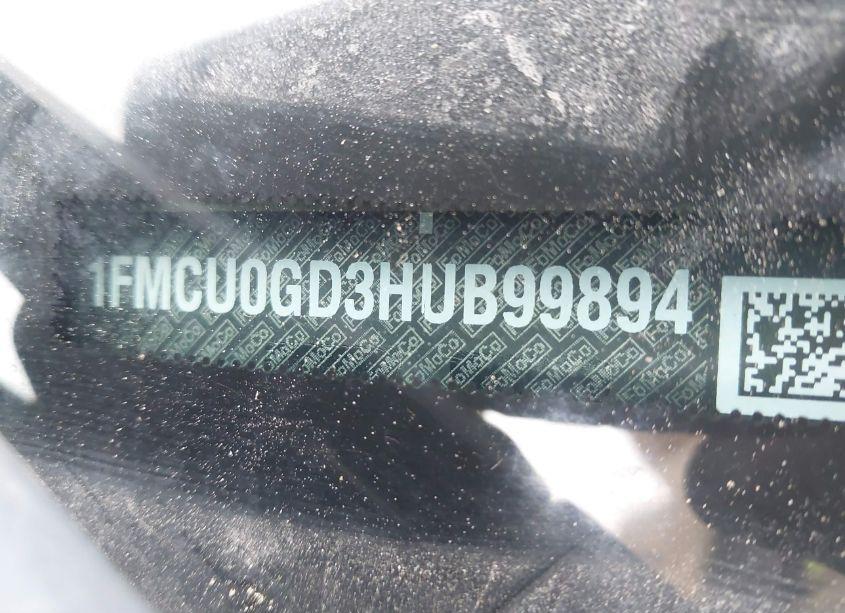 Photo 9 of 2017 Ford Escape SE (VIN 1FMCU0GD3HUB99894)