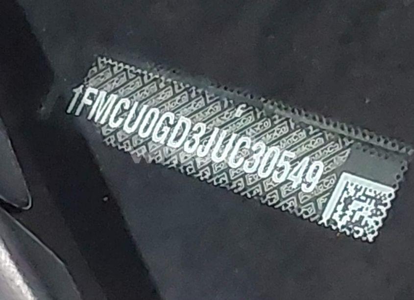 Photo 9 of 2018 Ford Escape SE (VIN 1FMCU0GD3JUC30549)