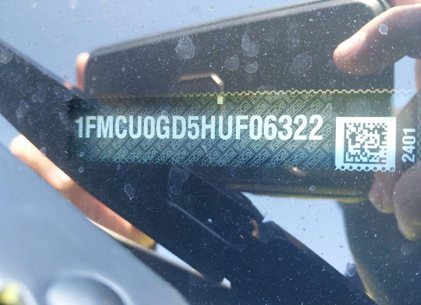 Photo 17 of 2017 Ford Escape SE (VIN 1FMCU0GD5HUF06322)