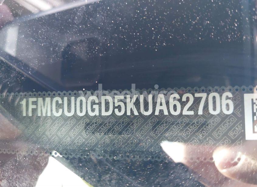 Photo 9 of 2019 Ford Escape SE (VIN 1FMCU0GD5KUA62706)