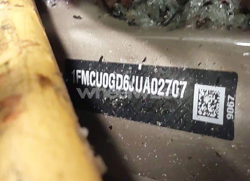 Photo 9 of 2018 Ford Escape SE (VIN 1FMCU0GD6JUA02707)