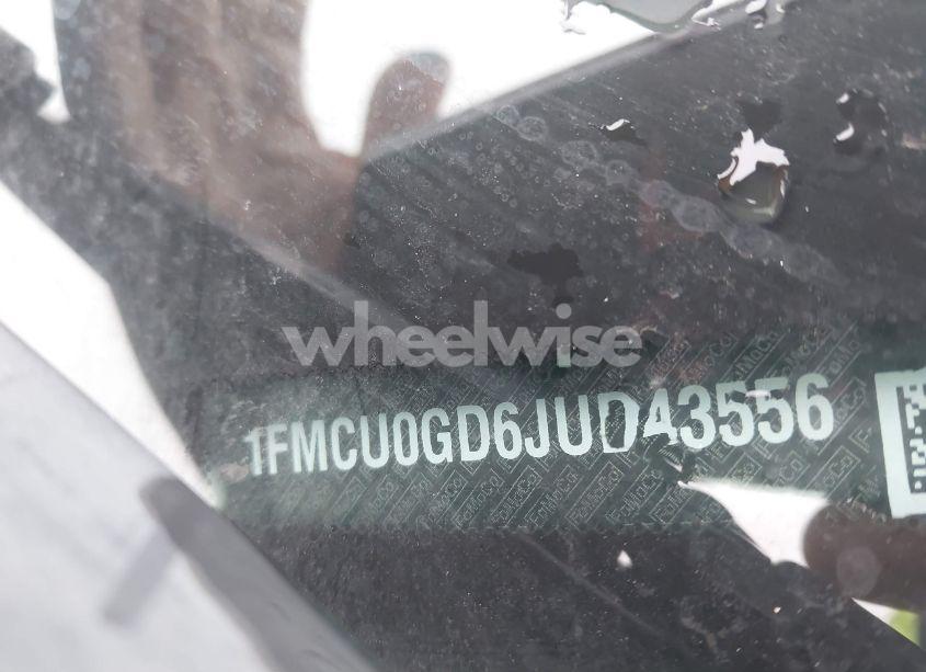 Photo 9 of 2018 Ford Escape SE (VIN 1FMCU0GD6JUD43556)