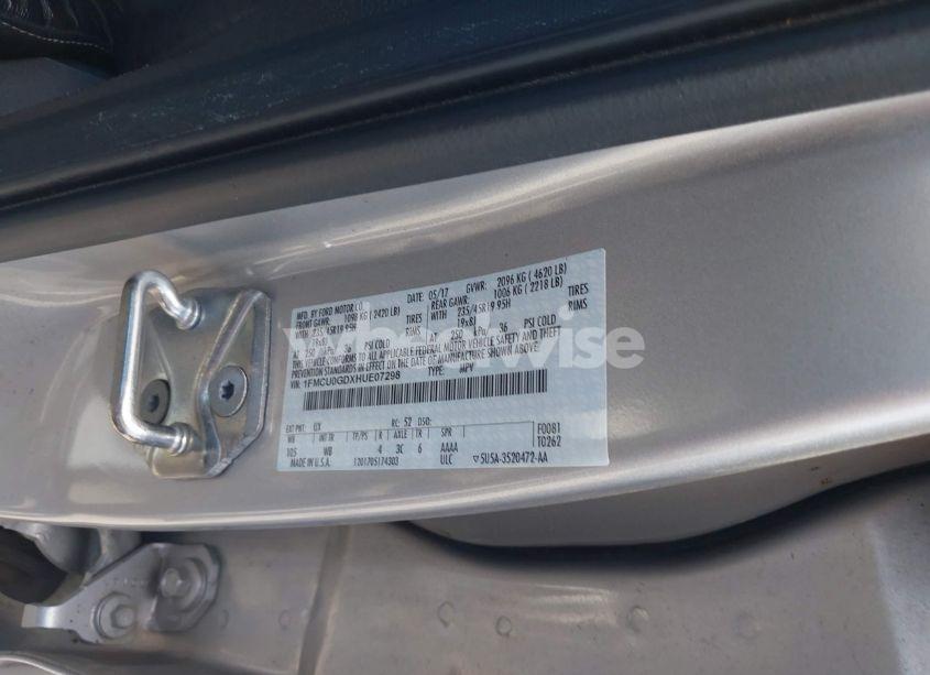 Photo 9 of 2017 Ford Escape SE (VIN 1FMCU0GDXHUE07298)