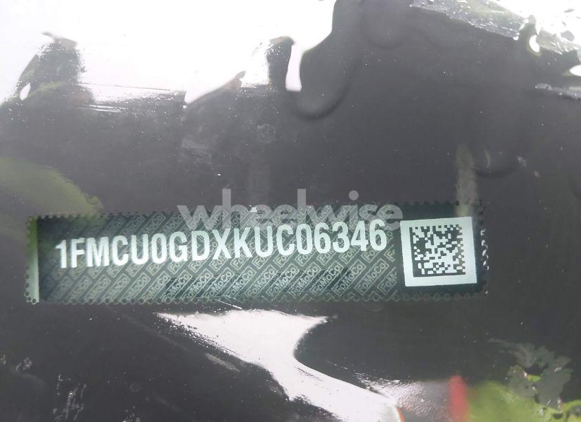 Photo 9 of 2019 Ford Escape SE (VIN 1FMCU0GDXKUC06346)