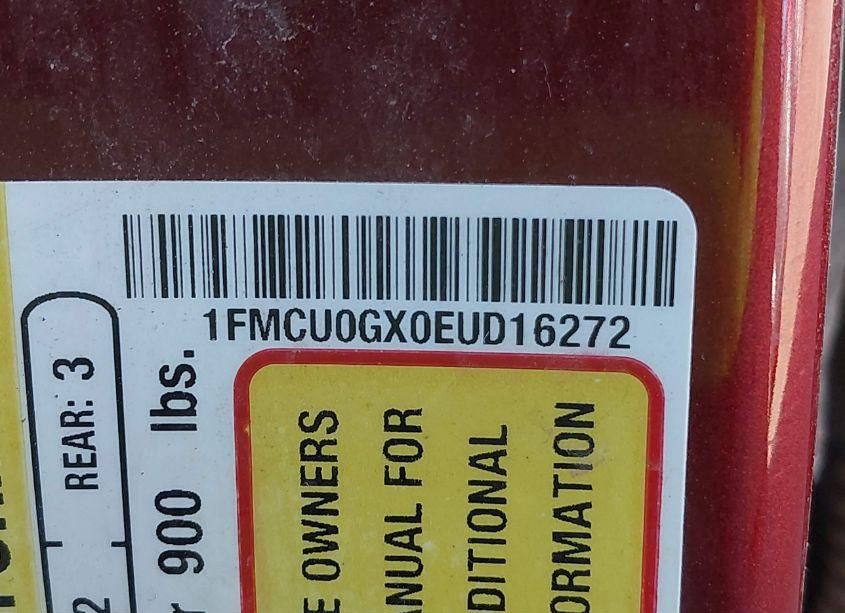 Photo 9 of 2014 Ford Escape SE (VIN 1FMCU0GX0EUD16272)