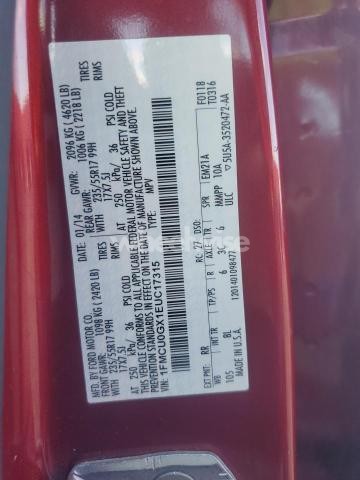 Photo 12 of 2014 FORD ESCAPE SE N/A (VIN 1FMCU0GX1EUC17315)