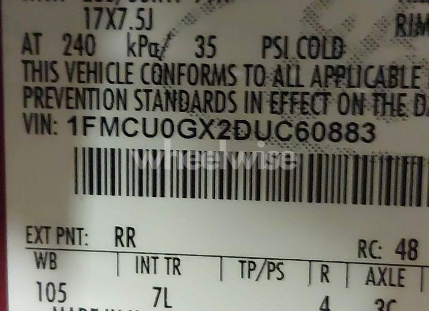 Photo 9 of 2013 Ford Escape SE (VIN 1FMCU0GX2DUC60883)
