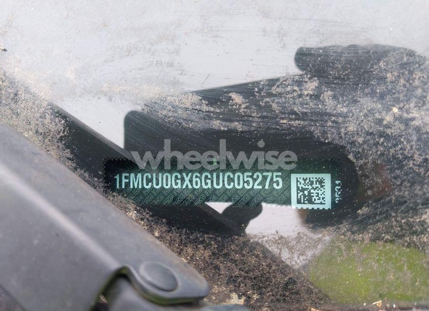 Photo 9 of 2016 Ford Escape SE (VIN 1FMCU0GX6GUC05275)