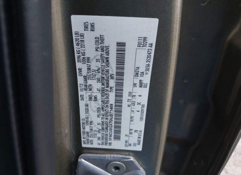 Photo 9 of 2013 Ford Escape SE (VIN 1FMCU0GX7DUB71469)