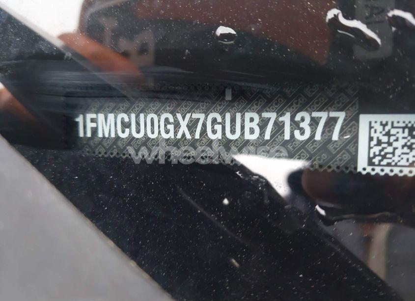 Photo 9 of 2016 Ford Escape SE (VIN 1FMCU0GX7GUB71377)