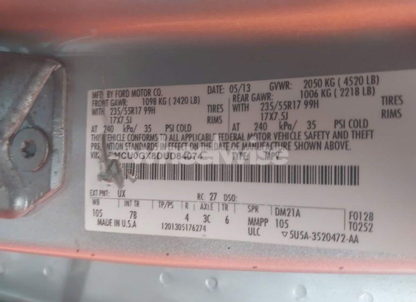 Photo 9 of 2013 Ford Escape SE (VIN 1FMCU0GX8DUD84074)