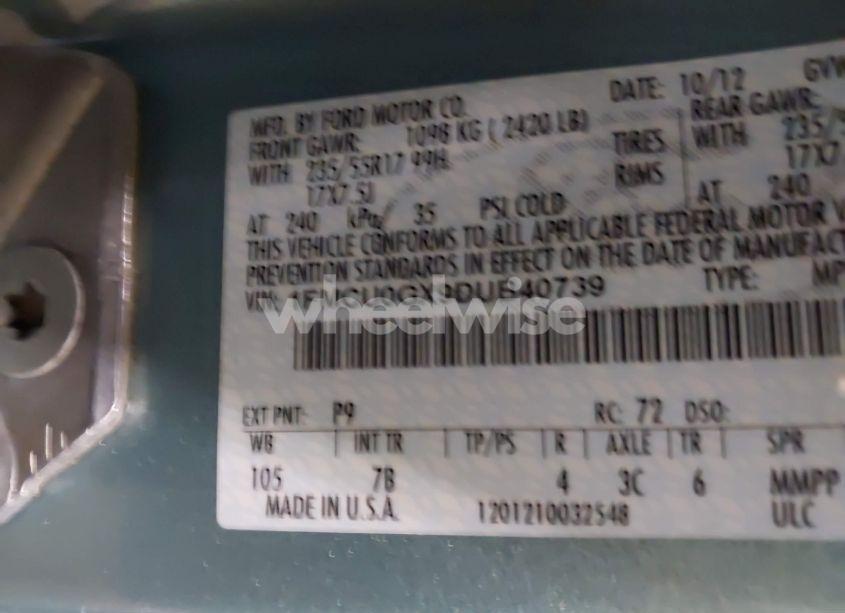 Photo 9 of 2013 Ford Escape SE (VIN 1FMCU0GX9DUB40739)