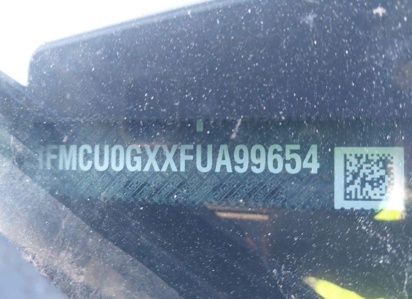 Photo 9 of 2015 Ford Escape SE (VIN 1FMCU0GXXFUA99654)