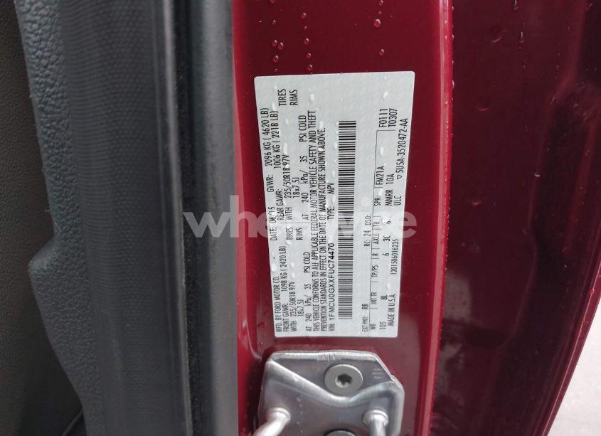 Photo 9 of 2015 Ford Escape SE (VIN 1FMCU0GXXFUC74470)