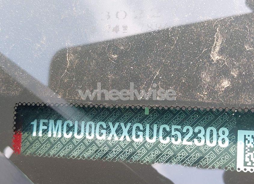 Photo 9 of 2016 Ford Escape SE (VIN 1FMCU0GXXGUC52308)