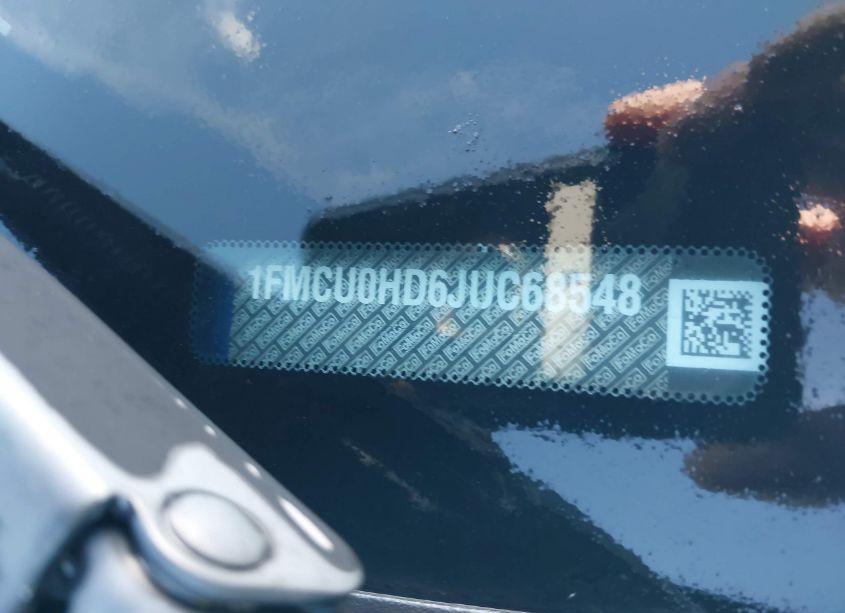 Photo 9 of 2018 Ford Escape SEL (VIN 1FMCU0HD6JUC68548)