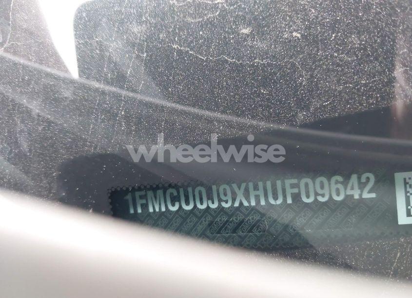 Photo 9 of 2017 Ford Escape TITANIUM (VIN 1FMCU0J9XHUF09642)