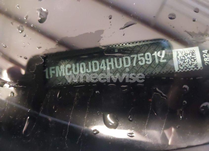 Photo 9 of 2017 Ford Escape TITANIUM (VIN 1FMCU0JD4HUD75912)