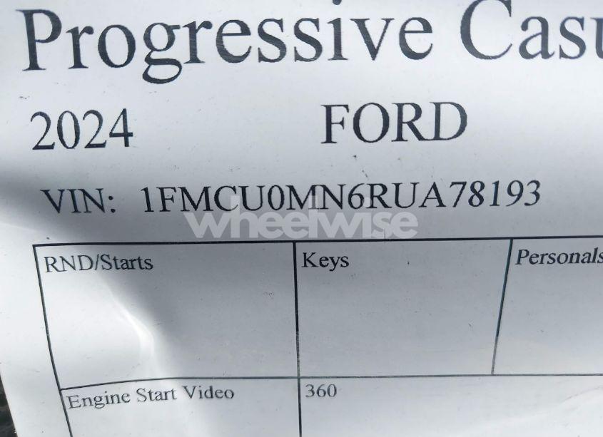 Photo 9 of 2024 Ford Escape ST-LINE (VIN 1FMCU0MN6RUA78193)