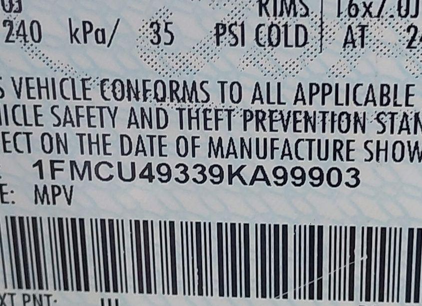 Photo 9 of 2009 Ford Escape HYBRID LIMITED (VIN 1FMCU49339KA99903)