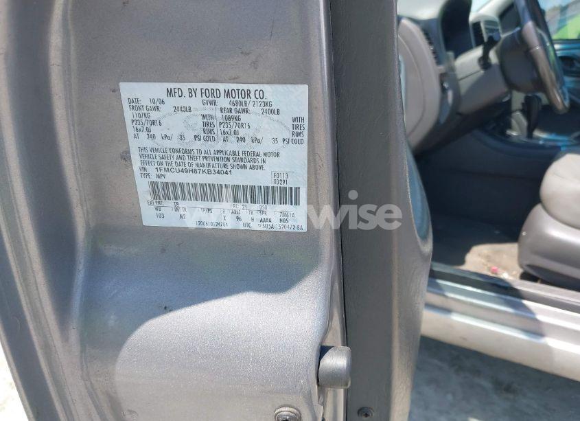 Photo 9 of 2007 Ford Escape HYBRID (VIN 1FMCU49H87KB34041)