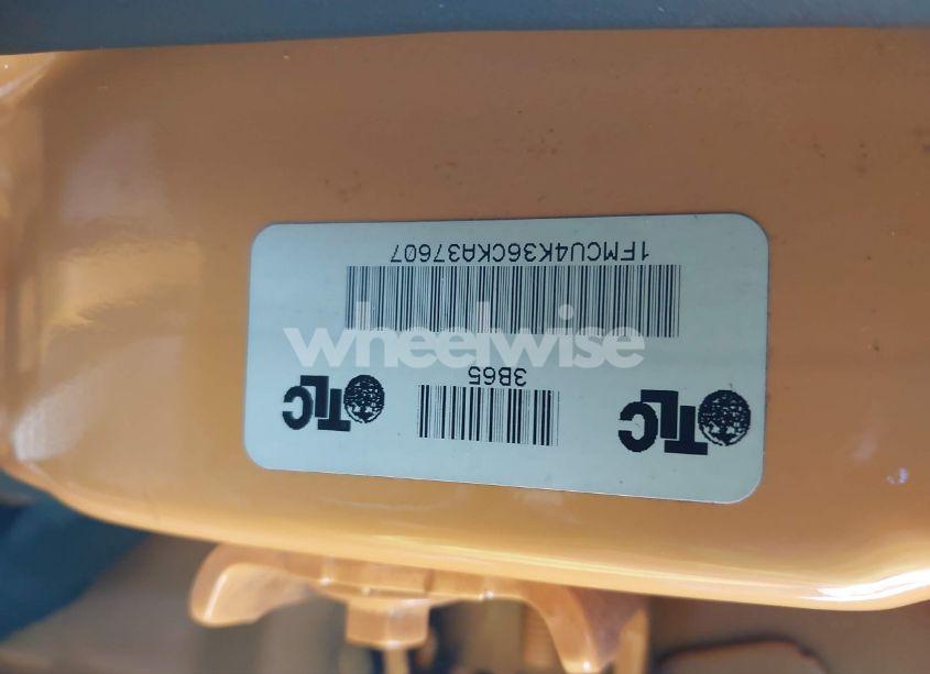 Photo 12 of 2012 Ford Escape HYBRID (VIN 1FMCU4K36CKA37607)